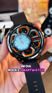 [Baterai Ultra-tahan 1100mAh] Morein Plus Rock 2 Smartwatch - Layar HD 1.7” | Casing Logam | Senter + UV | Tahan Air IP68 | Kompas | Panggilan Bluetooth | Monitor Kesehatan | Smartwatch Olahraga