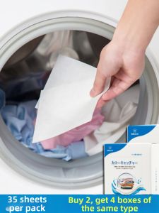 RIHESHENGTANG | Anti-Color Mixing Absorbent Laundry Sheets 35 Sheets