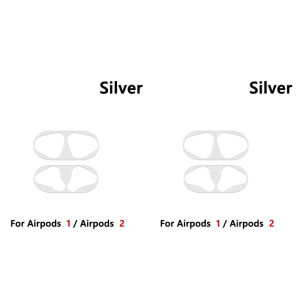 1/2pcs Dust Guard Ultra Thin Skin Protective Cover Metal Film Sticker Iron Shavings Shell Dust Guard For AirPods 1 Earphones
