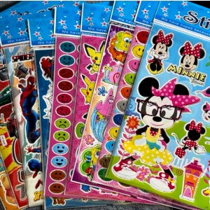 Cartoon Sticker sheets & Character Sticker sheets (Size 20cm x 24cm)