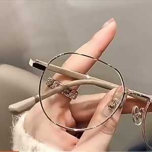 GMLV Nữ Sinh Kính Kính Chống Bức Xạ ánh Sáng Xanh đẹp Thiếu Niên Kính Mặt Tròn Cho Thấy Mặt Kính Nhỏ