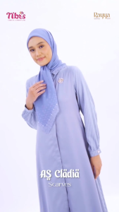 NIBRAS HIJAB SARIMBIT CLADIA / SEGI EMPAT AS CLADIA SCARVES / JILBAB SARIMBIT CLADIA TERBARU 2026
