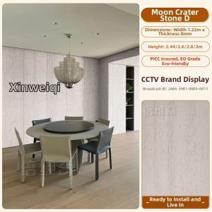 BEIQIVI | Natural Stone and Wood Effect Carbon Crystal Board Seamless Wall Panels
