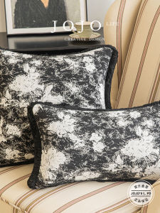 JOJOS L. PD Guided Sunflower Tassel Waist Cushion Cover Living Room Sofa Pillow Case European Style Home Use Square Polyester