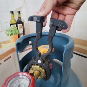 Wisell 【มีสินค้าในสต๊อก】 ที่เปิด-ปิดวาล์วแก๊ส ตัวช่วยเปิดขวด ประแจถอดวาล์ว gas valve wrench