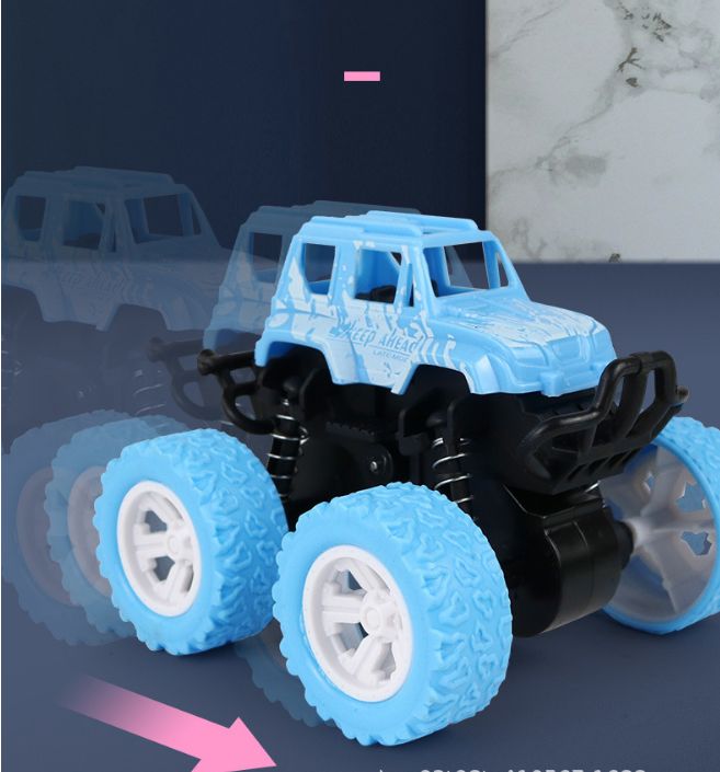 รถปีนเขา รถของเล่น เล่นรถของเล่นเด็ก รถของเล่นบิ๊กฟุต โช็คสปริง มีกันชน 360 องศา, มีหมุนได้