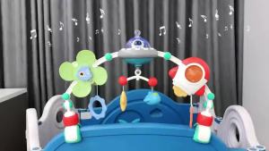 Baby Stroller Arch Toys Crib Mobile Music Rotating Bouncers Toys Fine Motor Skills Sensory Development Arch Baby Car Seat Toys