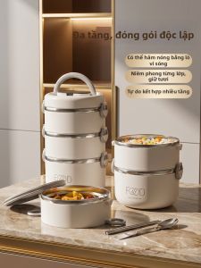 YOULUNMEI | Hộp Cơm Bằng Inox Cách Nhiệt Có Thể Hâm Nóng Dung Lượng Lớn Phiên Bản 2026