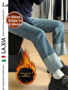 La Chapelle | Slim Fit Straight Leg Jeans Warm for Autumn Winter Nine-Eighth