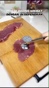 Palu Pelunak Daging - Palu Pelembut Daging - Meat Hammer Stainless Steel