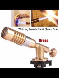 All Bronze Gas Torch Welding Nozzle Heat Flame Gun Bronze Brazing Blow Torch Propane Gas