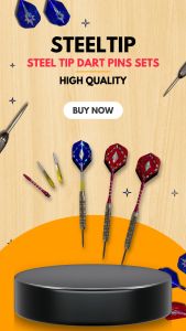 Steel Tip Dart Pins Set - 21 22 & 23 Grams with Extra Shafts and Flights