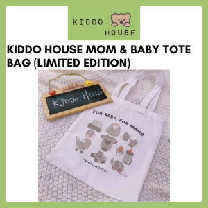 Kiddo House Kanvas Beg Ibu Limited Edition Mom & Baby Tote Bag Canvas Bag Tuition Bag Diaper Bag
