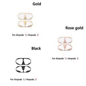 1/3pairs Dust Guard For AirPods 2 Case Box Sticker Inside Protector Earphone Film For AirPods 2 Air Pods 1 Cover Sticker Metal