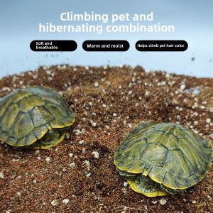 Vật Liệu Lót Rùa Brazil Vùng Đất Ngủ Đông Rùa Rùa Bốn Trong Một Tự Nhiên Đồ Dùng Giữ Ấm Cho Mùa Đông Vật Nuôi Leo Cát Đất Sét Dừa
