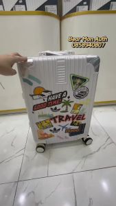 Vali Adidas Màu Trắng Logo Travel Size 22 Có Ship Hỏa Tốc