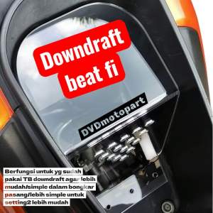 Downdraft mika bagasi akrilik BEAT FI/ESP STATER kasar/halus 2013-2019i
