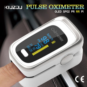 Kiuzou Medical Portable Finger Pulse Oximeter Blood Oxygen Heart Rate Saturation Meter OLED Oximetro De Dedo Saturometro Monitor