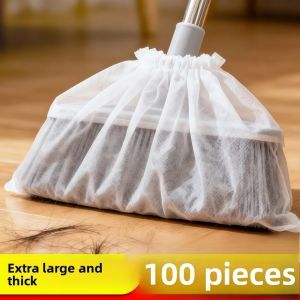 50/100Pcs Disposable Broom Cover Dust Removal Cover Non-Woven Fabric for Sweeping Cleaning Wiping The Floor