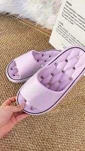 Bathroom Water Seepage Soft Sole Home Slippers Women Cloud Slippers Eva Indoor Non-Slip Flip Flop Men Slippers
