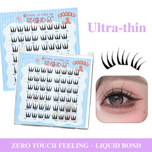 Segmented Lashes Cluster Ultra-thin Sheet Series False Eyelashes Zero Touch Feeling Liquid Bond Eyelashes Glue-free Lashes Girls