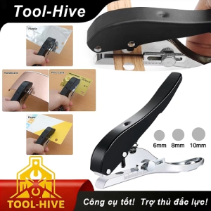 Kìm đục lỗ tròn PVC Tool-Hive che lỗ ốc vít 6mm 8mm 10mm dùng cho nhựa công nghiệp và gỗ dụng cụ sửa chữa đa năng