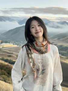 Khăn Choàng Cổ Bằng Vải Lanh Cotton Pha Trộn Phong Cách Dân Tộc Cổ Điển Dành Cho Nữ Mùa Hè 2025 Trang Trí Hoa Nhỏ Đa Năng