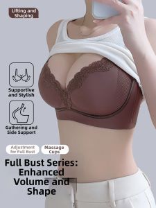 QIANLINGMEI | Breast Enhancing Gather Prevent Sagging Side Support Uplift Bra No Underwire