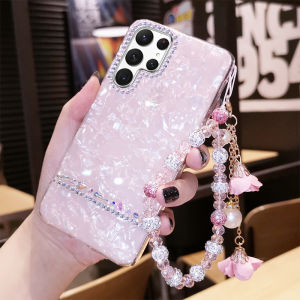 Luxurious Shiny Diamond Patterned Protective Case for S22 Ultra S21 FE S10 Note10 Note10 plus Lightweight Soft Shell Female Style Anti-Fall