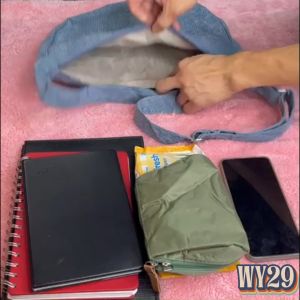 Tas Selempang Bahu Wanita Corduroy Kekinian Terbaru Terlaris - WY29