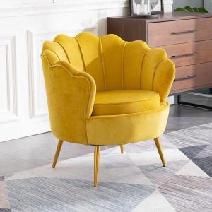 Sofa kerang kuning ready stock