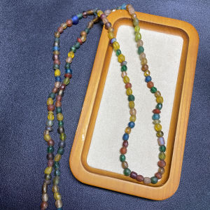 Handmade Multi Treasure Agate Beads Necklace Bracelet Accessories Sweater Chain Long Chain 1 Meter Long Random Beads