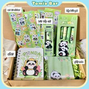 Set Đồ Dùng Học Tập Gấu Trúc Panda Quà Tặng Học Sinh