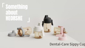 [New Design] He Or She Dental care Sippy Cup / Drinking Cup / Straw Cup Stage 1 (210ml) / Stage 2 (300ml)