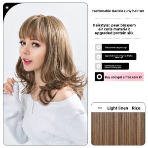 AINIYA | Natural Short To Long Wavy Full Wig