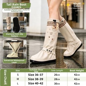 ZHENGYU | Waterproof Slip-resistant Durable Rain Shoe Covers