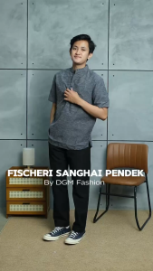 Dgm Kemeja Polos Pria Lengan Pendek Premium Fischeri Silk 016