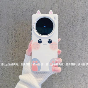 Fresh Blush Kitten Phone Case for Vivo X200/X100pro New Style High-End Feel X90/X80 Internet Famous Phone Case X70/X60 Anti-Fall Protective Cover for Women