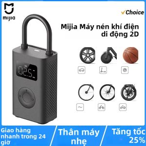 Máy Bơm Không Khí Xiaomi Mijia 2D Máy Nén Khí Điện Mini 150PSI Máy Bơm Hơi Đa Năng LED Máy Bơm Hơi Cầm Tay Tăng Tốc Độ Type-C Nhanh Hơn 25%
