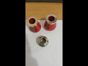 Bandul Keramik Bunga Merah 3/4in aksesoris stainless steel