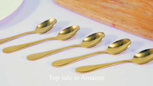 【COD- 24-hour Delivery 】24 Pieces / Set Luxury Gold Cutlery Set Gold Plated Stainless Steel Cutlery