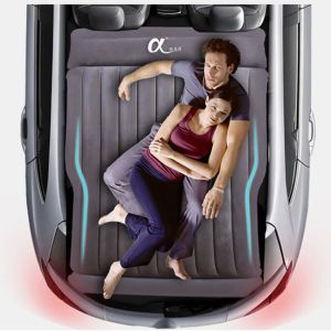 อัลฟารถสากลพองที่นอนด้านหลังรถรถเดียวเดินทางแบบพกพาเตียงพอง SUV หนาเตียงอากาศ