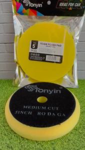 Foam Polish Pad 5 Inch (Medium Cut) Busa Poles Step 2 Compound