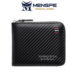 MENSPE Mens Short Wallet Soft PU Short Wallet Multi-Functional Wallet Large Capacity Purse Multi-Card Position ID Credit Cards Holders Coin Pouch PU Leather Zippered Bag Business Wallets