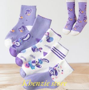 6 pasang dan 3 pasang kaos kaki anak perempuan SD/ TK  motif karakter cewek import