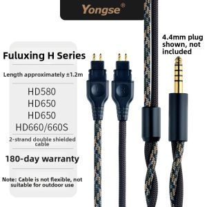 Yongse | Universal Sennheiser Compatible Cable Copper Plated Silver Shielded