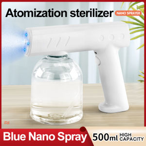 【Ready Stock】Electric Sprayer Gun Atomizing Disinfection Sprayer Handheld Portable Blue Light Nano Steam Atomizing Fogger Disinfection sprayer 消毒喷雾器 消毒枪 sanitizer gun