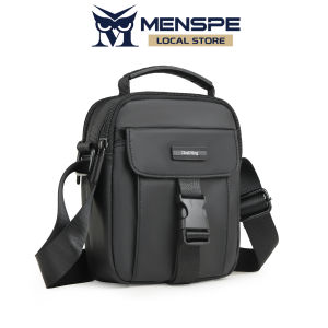 MENSPE Mini Mens Shoulder Bag Cross Body Bag Casual Waterproof Bag Multi-Layer Large Capacity Bag Lightweight Sport Street Bag Phone Bag for Travel Outdoor Leisure Office