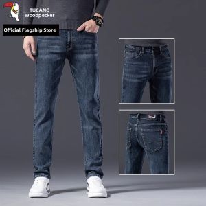 TUCANO | New Autumn Mens Loose Straight Casual Jeans with High Waist Elasticity