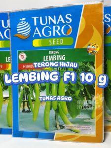 Benih Terong Hijau Lembing 10 Gram Tunas Agro Unggul bibit biji sayur hitavi f1 sayuran lalap ijo hydroponik hidroponik